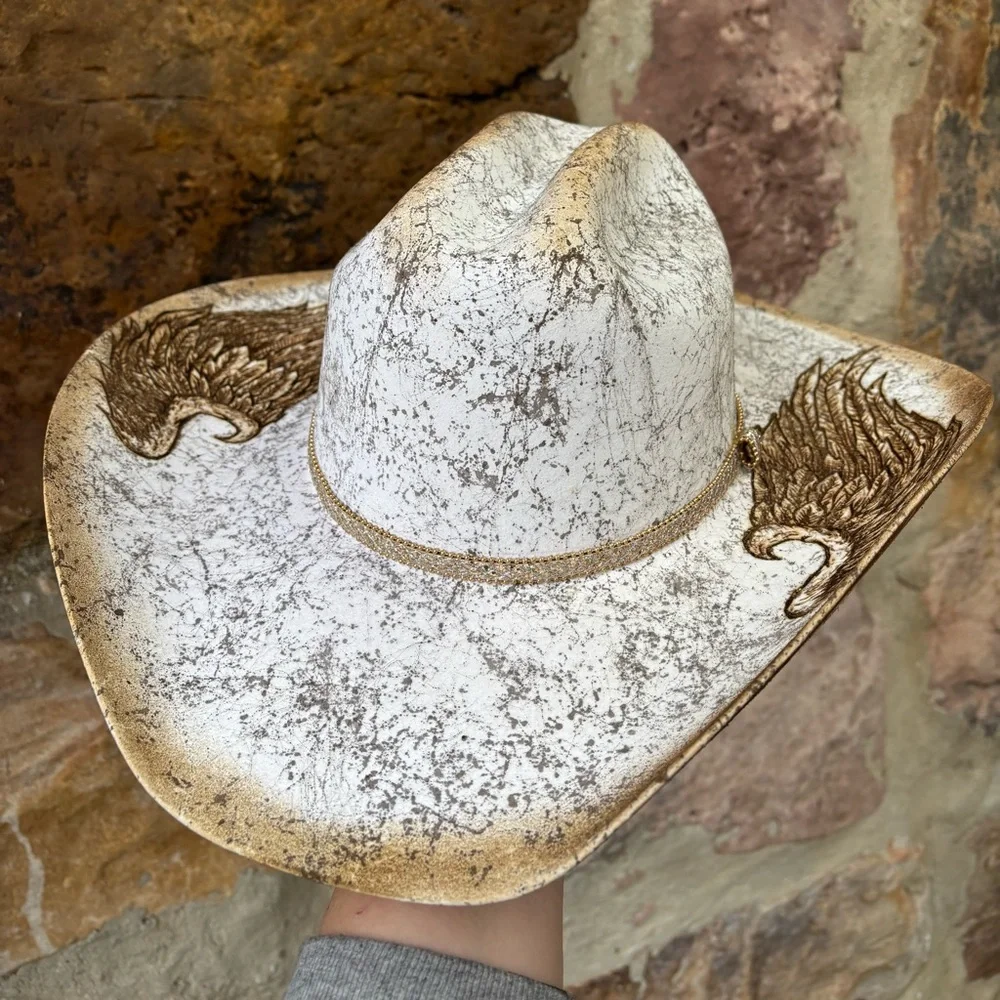 New “Hold your Halo” 6x Serratelli felt hat Sz 7 - Picture 3 of 8